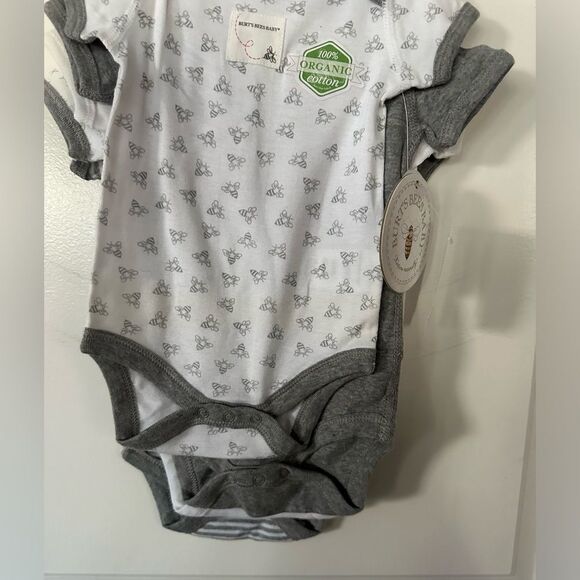 NWT Burt’s Bees Baby Organic Wonsie Set of 4 Size 0-3 Months - Picture 3 of 9
